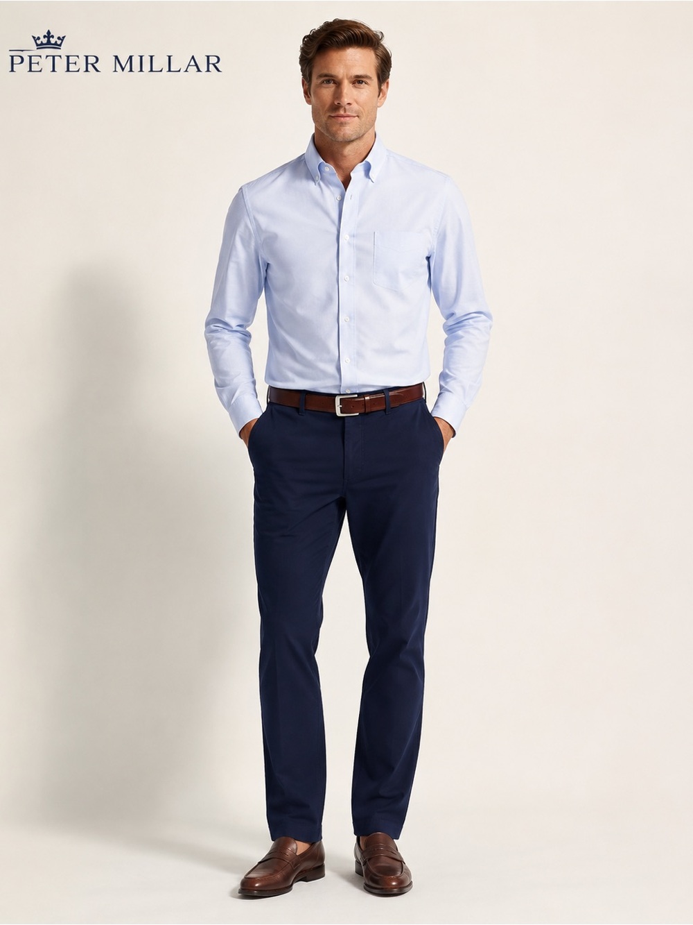 NWT Peter Millar Crown Sport Navy Performance Pants Size 36